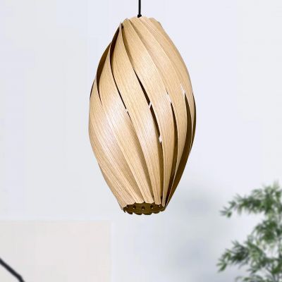 Ardére Lampe à suspendre allongée Chêne Gofurnit